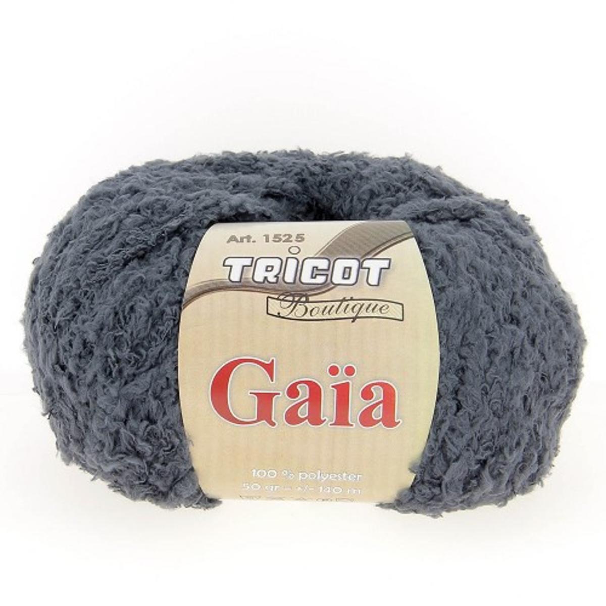 Pelote 50 g fil à tricoter Gaïa - Gris