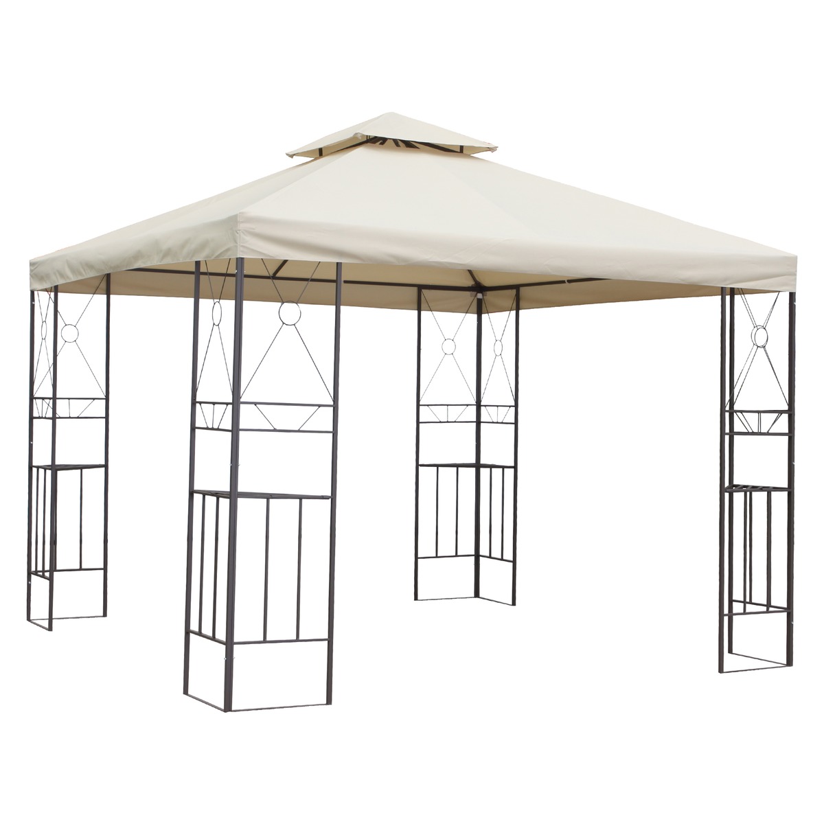 Tonnelle Igor - 3 x 3 x H 2,65 m - beige Tonnelle Igor - 3 x 3 x H 2,65 m - beige