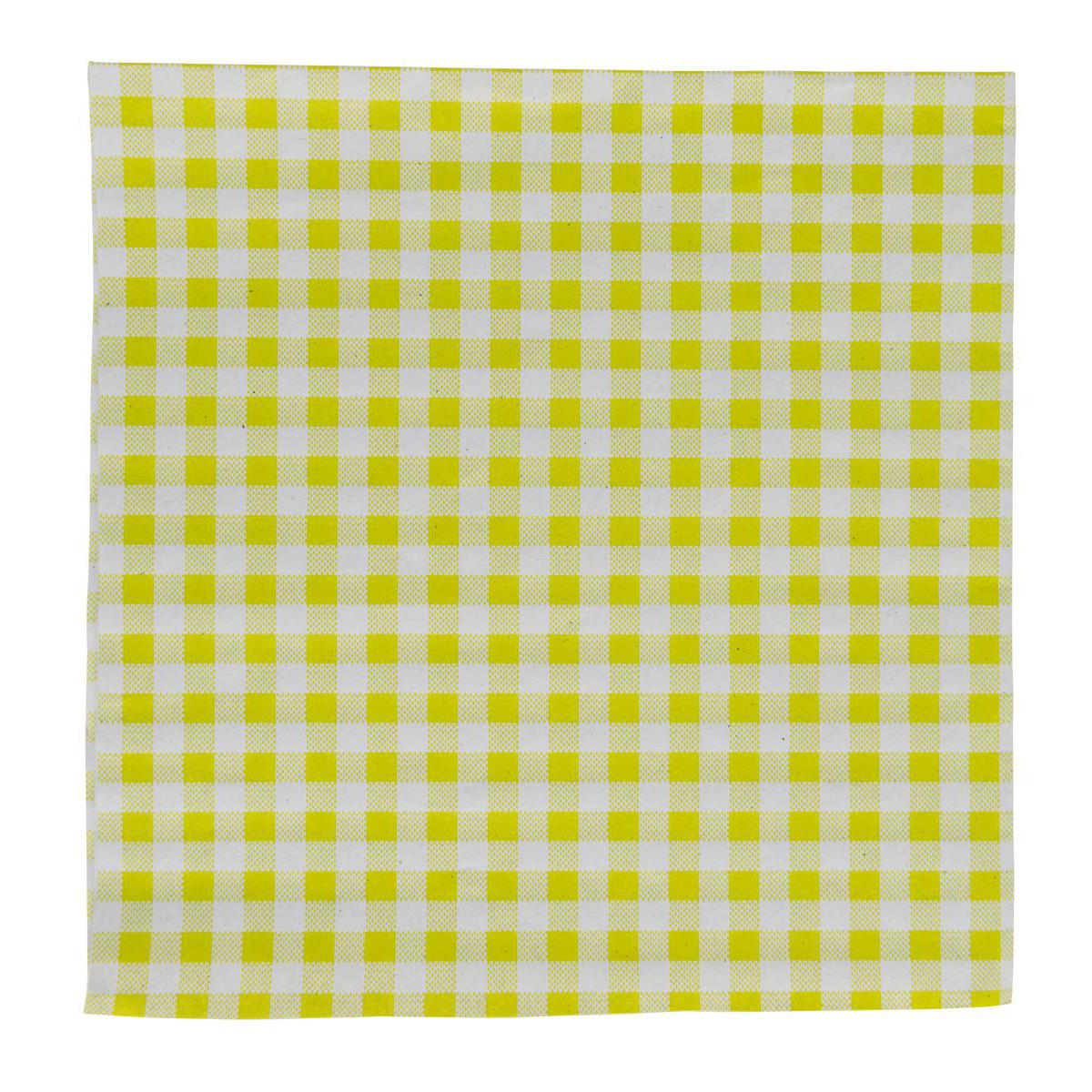 Lot de 20 serviettes vichy - 33 x 33 cm - vert Lot de 20 serviettes vichy - 33 x 33 cm - vert