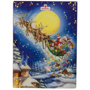 Calendrier de l'Avent en chocolat - Carton -75 g - 2 modèles au choix