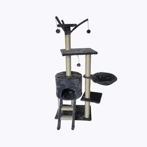 Arbre à chat XXL - 50 x 35 x H 138 cm - Gris, Beige