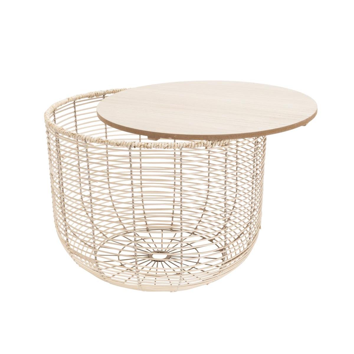 Bout de canapé rotin - ø 55 x H 41 cm Bout de canapé rotin - ø 55 x H 41 cm