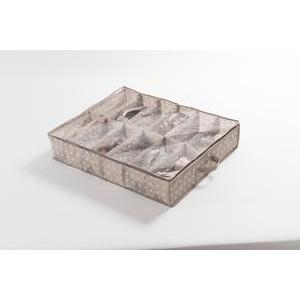 Housse à chaussures pour dessous de Lit - L 76 x H 15 x l 60 cm - Marron - COMPACTOR