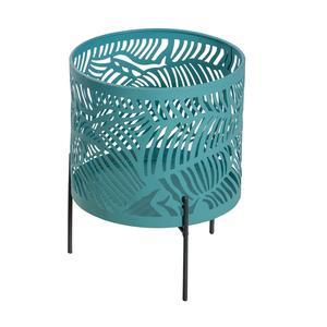 Porte-plante ajouré -  ø 18 x H 23 cm - Aqua - MOOREA