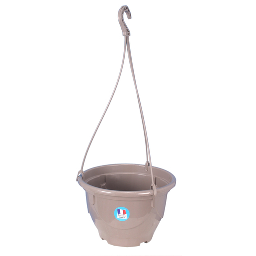 Suspension pour fleurs - Plastique - Ø 20 x H 13 cm - Marron taupe Suspension pour fleurs - Plastique - Ø 20 x H 13 cm - Marron taupe