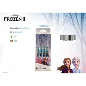 10 crayons de couleur La Reine des Neiges