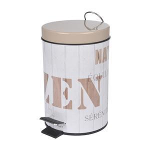 Poubelle à pédale à imprimé - 3 L - Multicolore