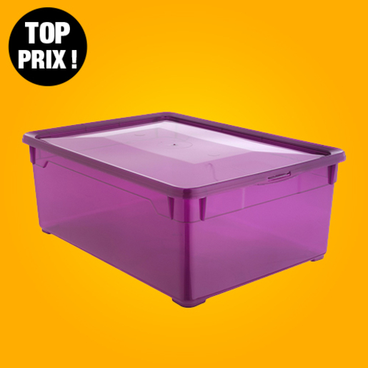 Clear Box Plastique Violet Produits Divers La Foir Fouille