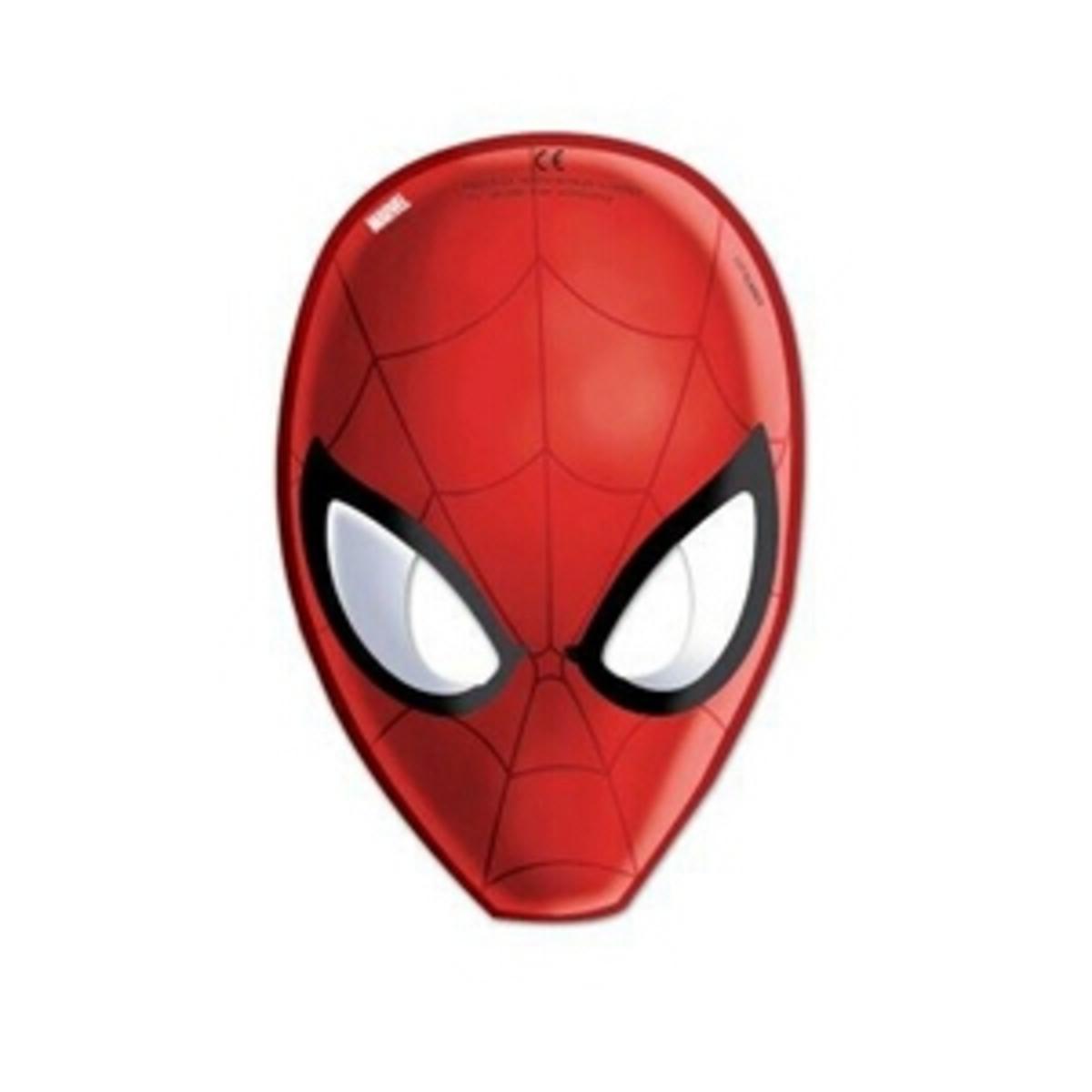 Masques en papier x 6 pièces The Amazing Spider-man 2