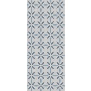 Tapis décoré Bairo - 50 x 120 - Bleu