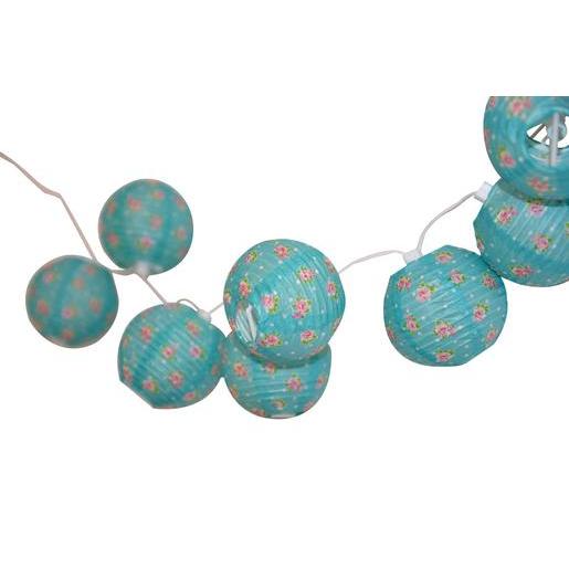 guirlande lumineuse boule papier