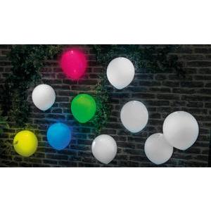 5 ballons lumineux à LED - Latex - 30 cm - Multicolore