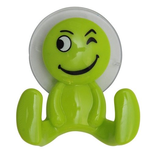 Patere Bonhomme A Ventouse 7 2 X 7 5 Cm Vert Accessoires