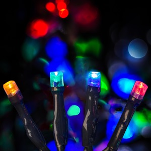 Guirlande électrique 100 led 8 fonctions - Longueur 5 m - Multicolore