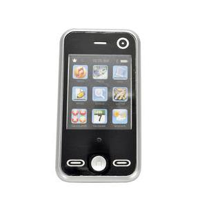 Téléphone portable en plastique - 17,5 x 11,5 x 2 cm - Noir