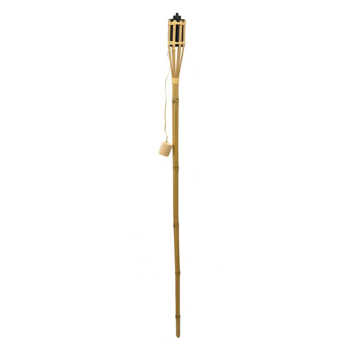 Torche bambou antimoustiques - H 120 cm - Marron - MOOREA Torche bambou antimoustiques - H 120 cm - Marron - MOOREA