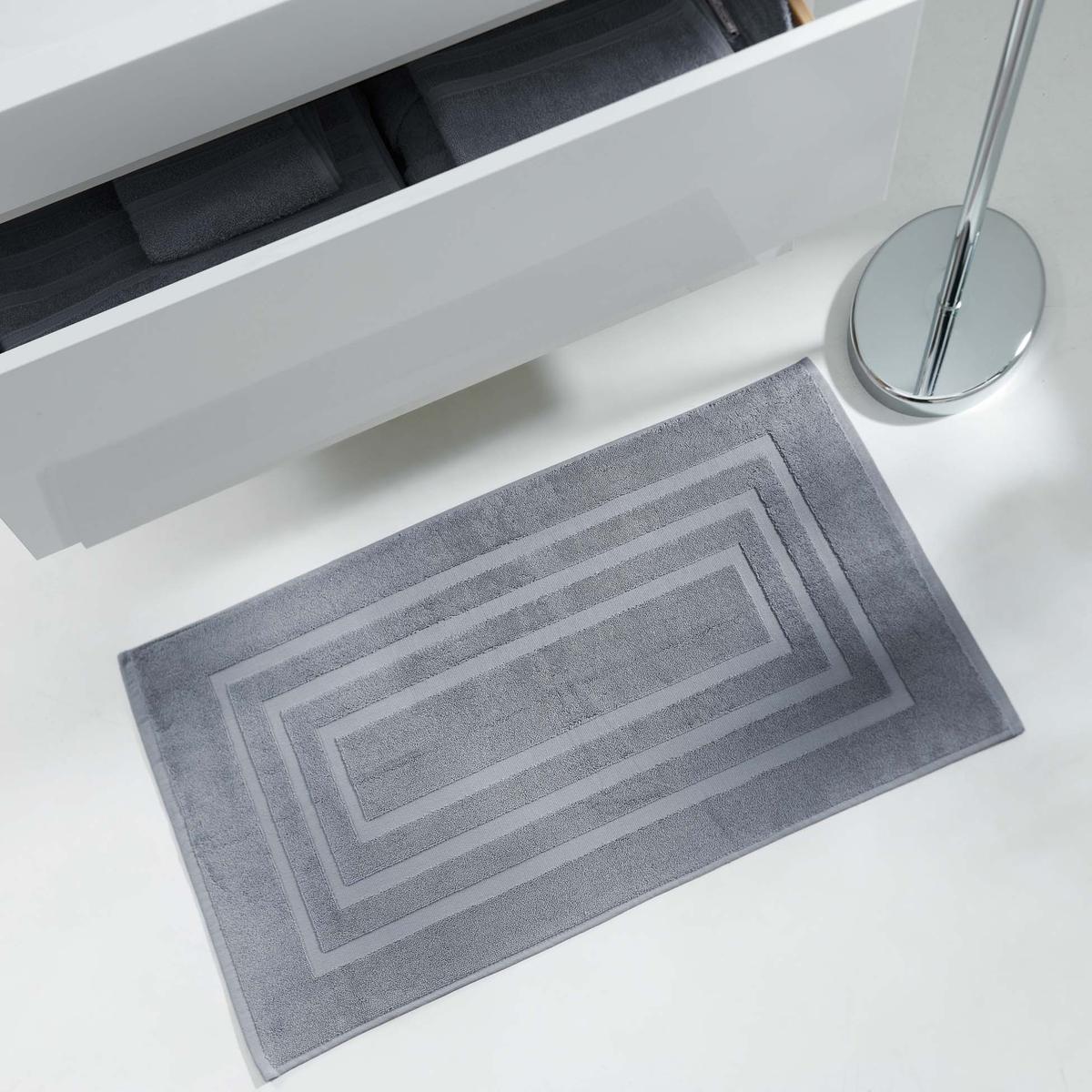 Tapis de bain - L 85x l 50 cm - Différents coloris - Gris clair