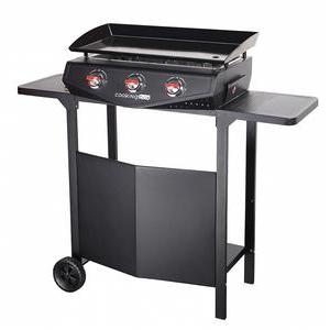 Plancha chariot Saragosse 3 feux