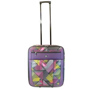 Valise cabine imprimée - Violet