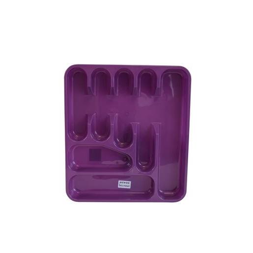 Range Couverts 7 Cases En Plastique Differents Coloris
