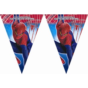Guirlande Spider-man 4 en polyéthylène et polypropylène - 3 mètres - Multicolore