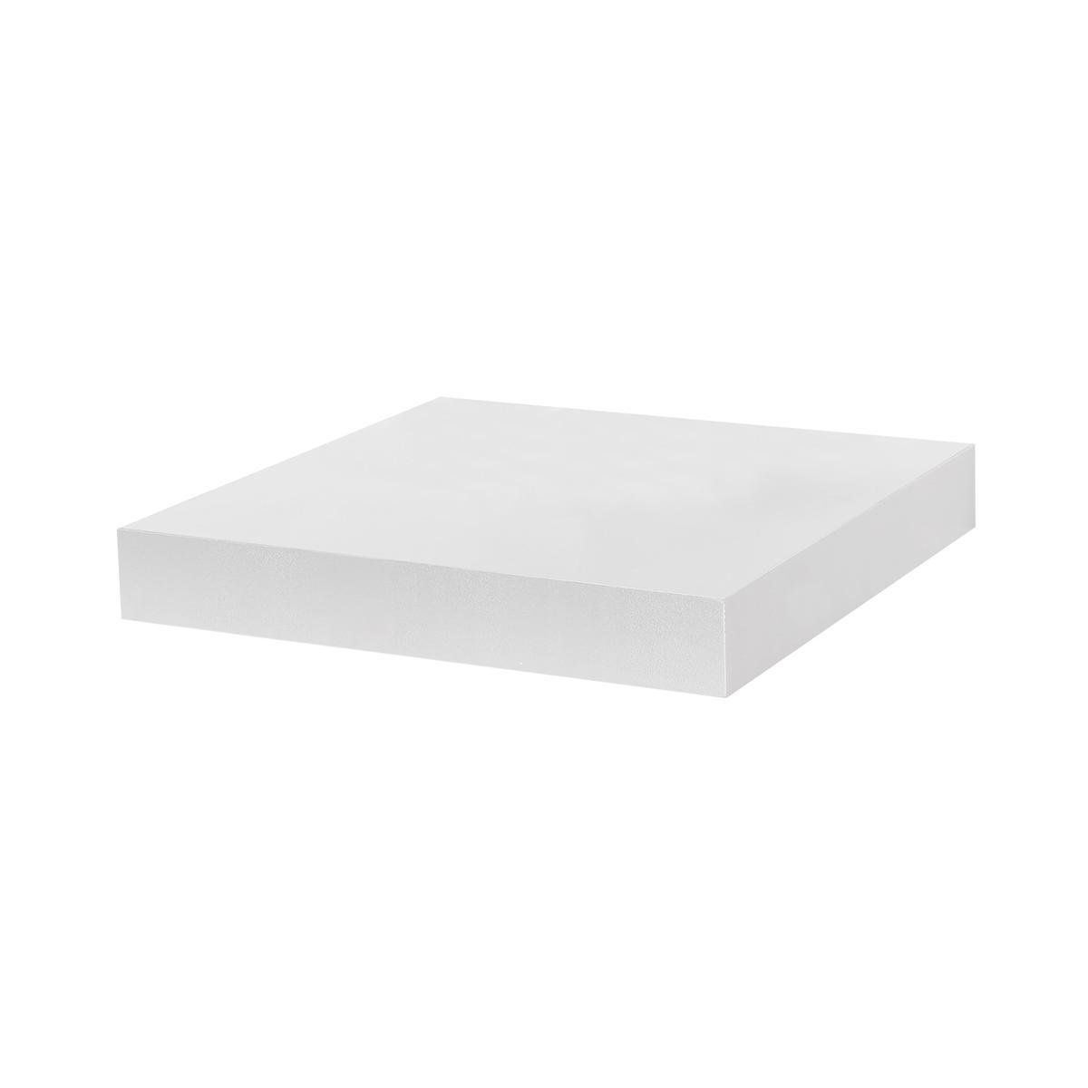 Etagère carrée - 23,5 x 23,5 x H 3,4 cm - Blanc Etagère carrée - 23,5 x 23,5 x H 3,4 cm - Blanc