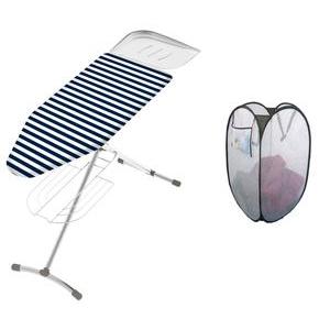 Table à repasser pour centrale vapeur + panier à linge