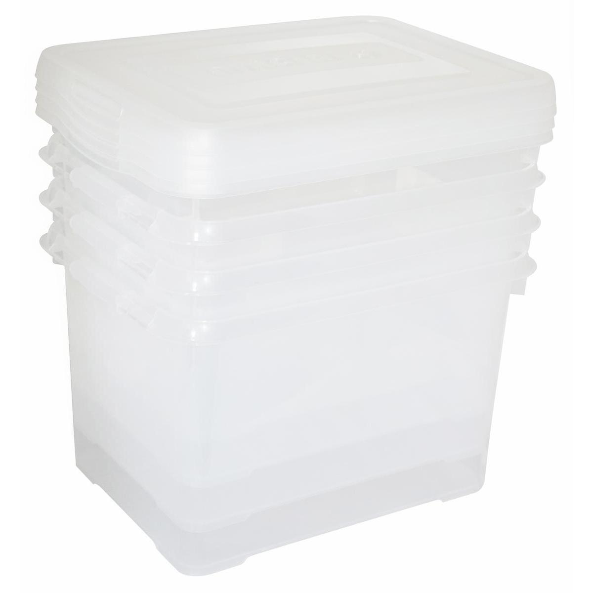 Boîte de rangement en plastique 25 litres - 25x45x35 - ON RANGE TOUT