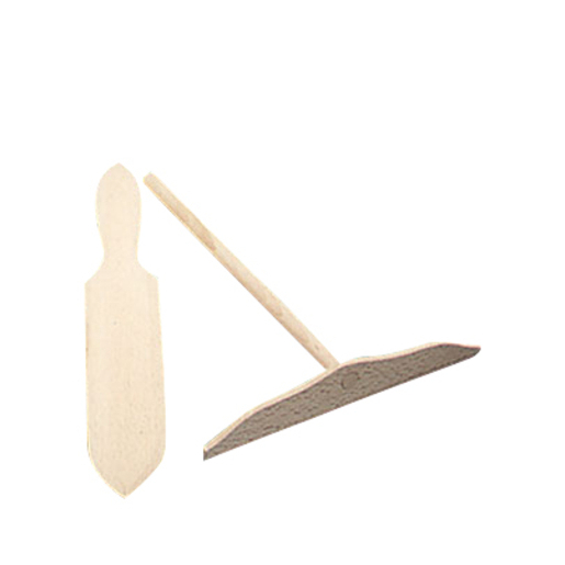 Lot raclette et râteau à crêpes - Hêtre - 33 x 4,5 x 1,4 cm - Marron Lot raclette et râteau à crêpes - Hêtre - 33 x 4,5 x 1,4 cm - Marron