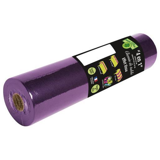 Chemin De Table Violet Vaisselle Jetable La Foir Fouille