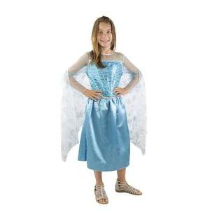 Costume enfant Reine des glaces - Taille L - L 48 x H 3 x l 44 cm - Bleu - PTIT CLOWN