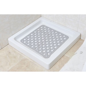 Tapis fond de douche anti-glisse - 50 x 50 cm - Gris