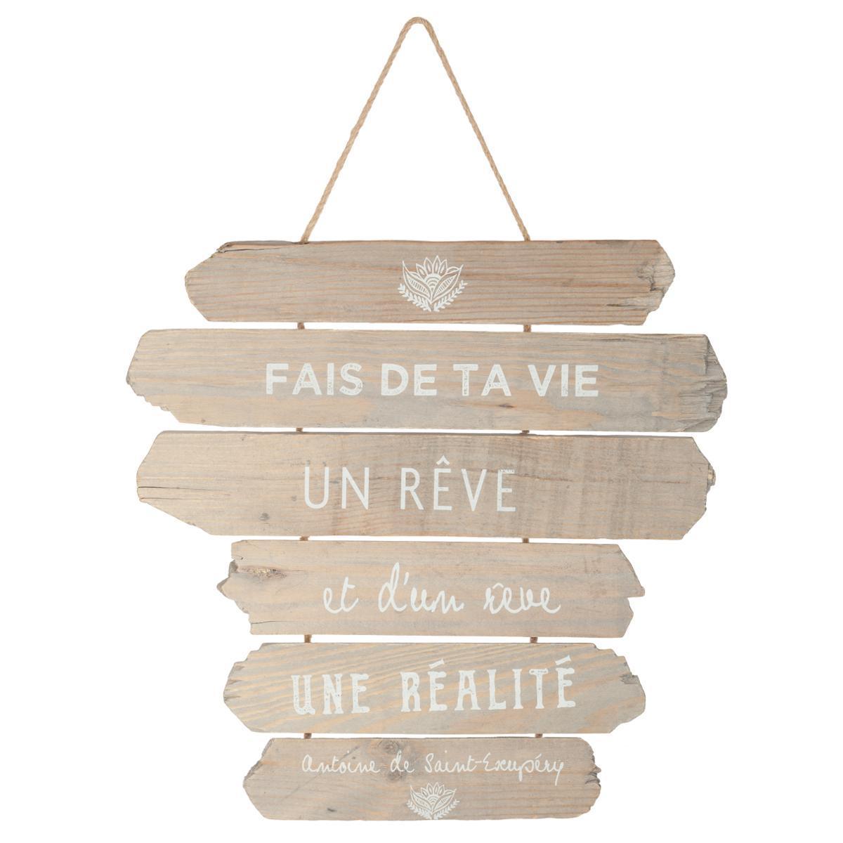 deco murale bois vent 28 x 38 cm decoration murale la foir fouille