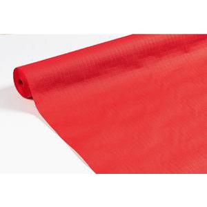Nappe damassée - papier - 1,18 x 20 m - Rouge