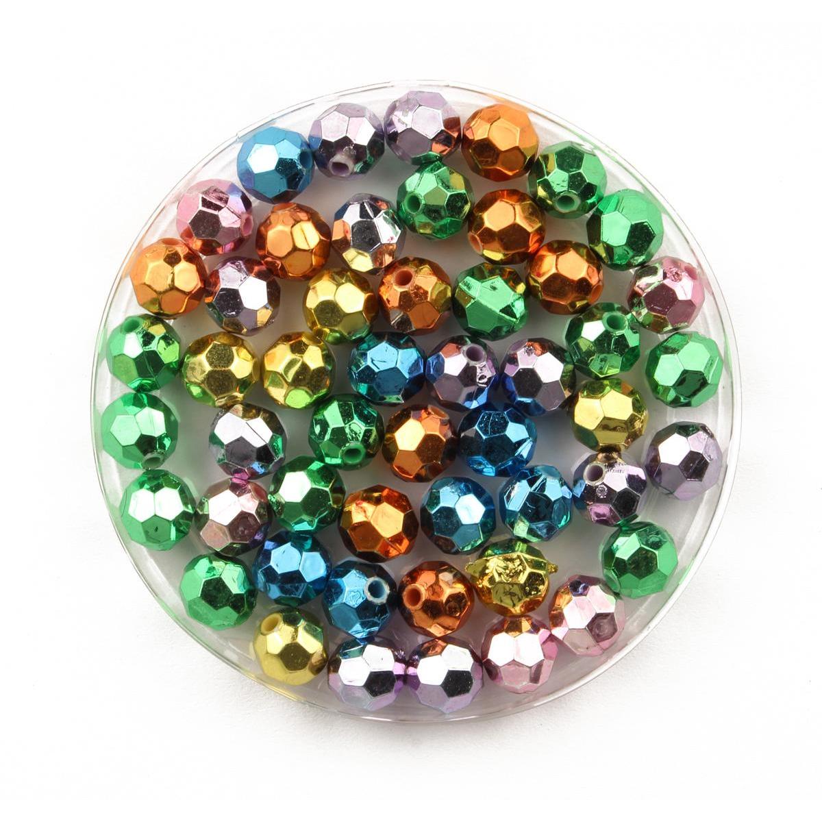 Perles acrylique métal