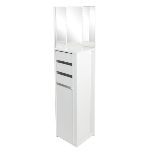 Coiffeuse D Angle A Led 36 5 X 36 5 X H 170 Cm Meubles De