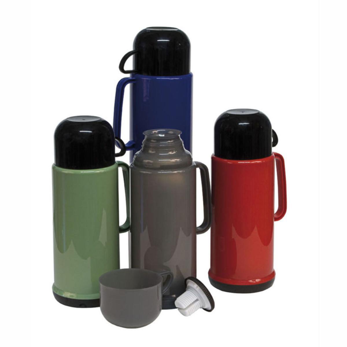 Bouteille isolante 2500 avec anse et gobelet en plastique - 11 x 14 x 28,5 cm - Multicolore Bouteille isolante 2500 avec anse et gobelet en plastique - 11 x 14 x 28,5 cm - Multicolore