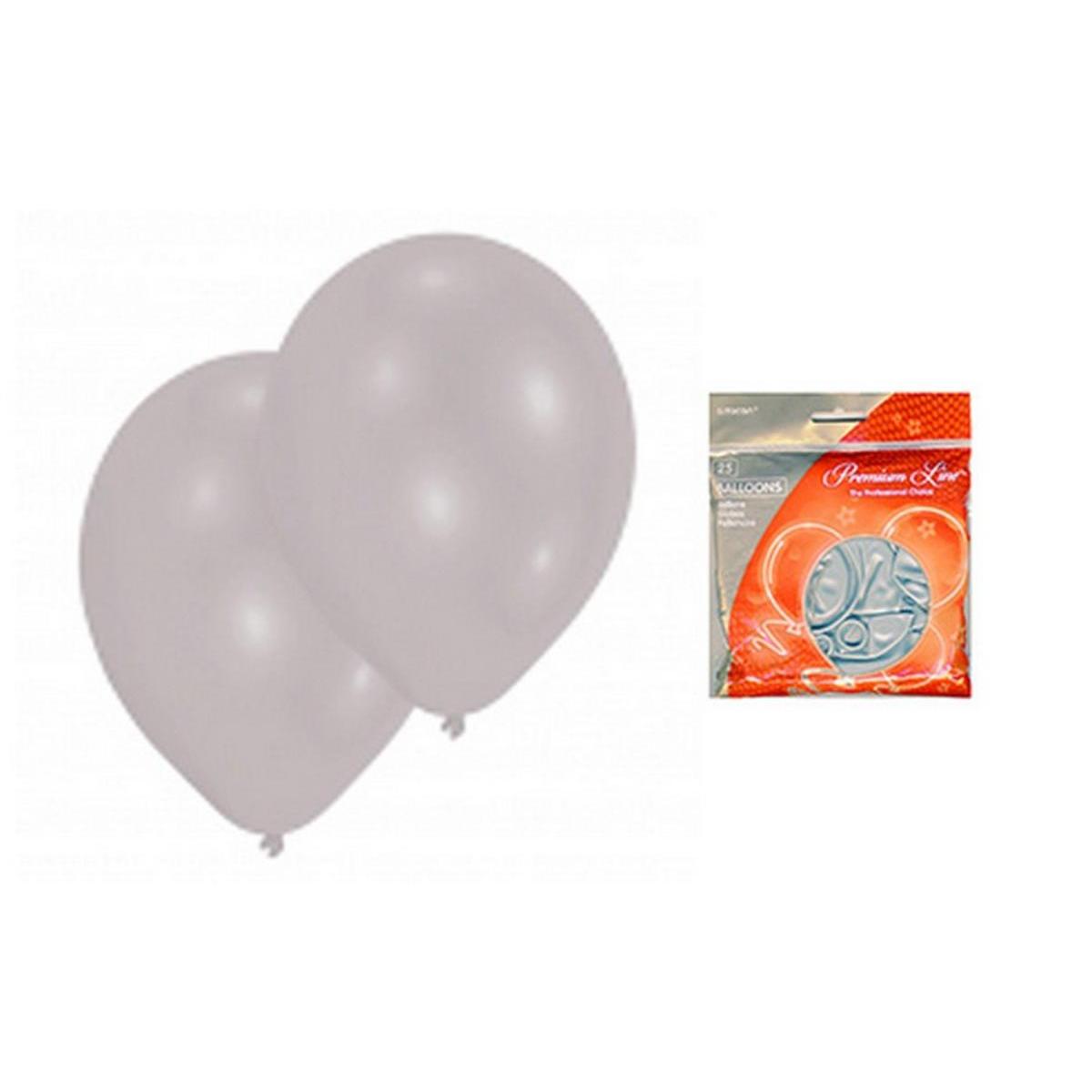 BALLON METAL ARGENTX25 25CM BALLON METAL ARGENTX25 25CM
