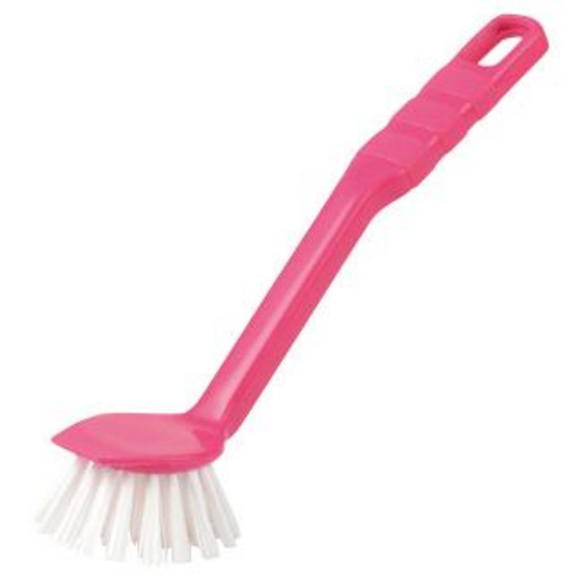 Brosse à vaisselle ronde - Polypropylène - 5 x 4 x H 22 cm - Rose Brosse à vaisselle ronde - Polypropylène - 5 x 4 x H 22 cm - Rose