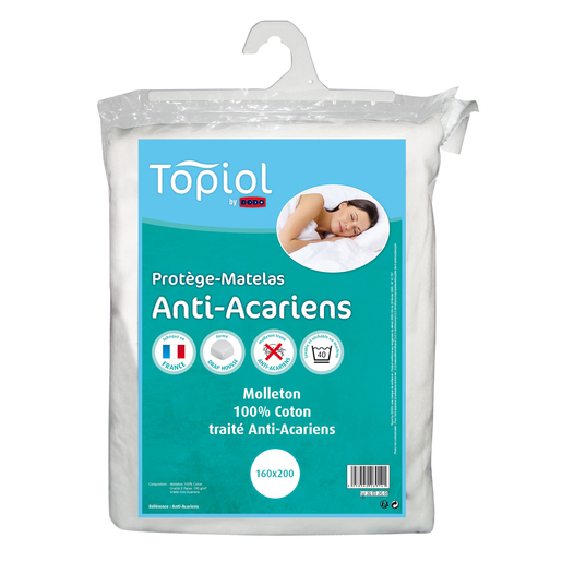 Protege Matelas Coton Blanc Linge De Lit La Foir Fouille