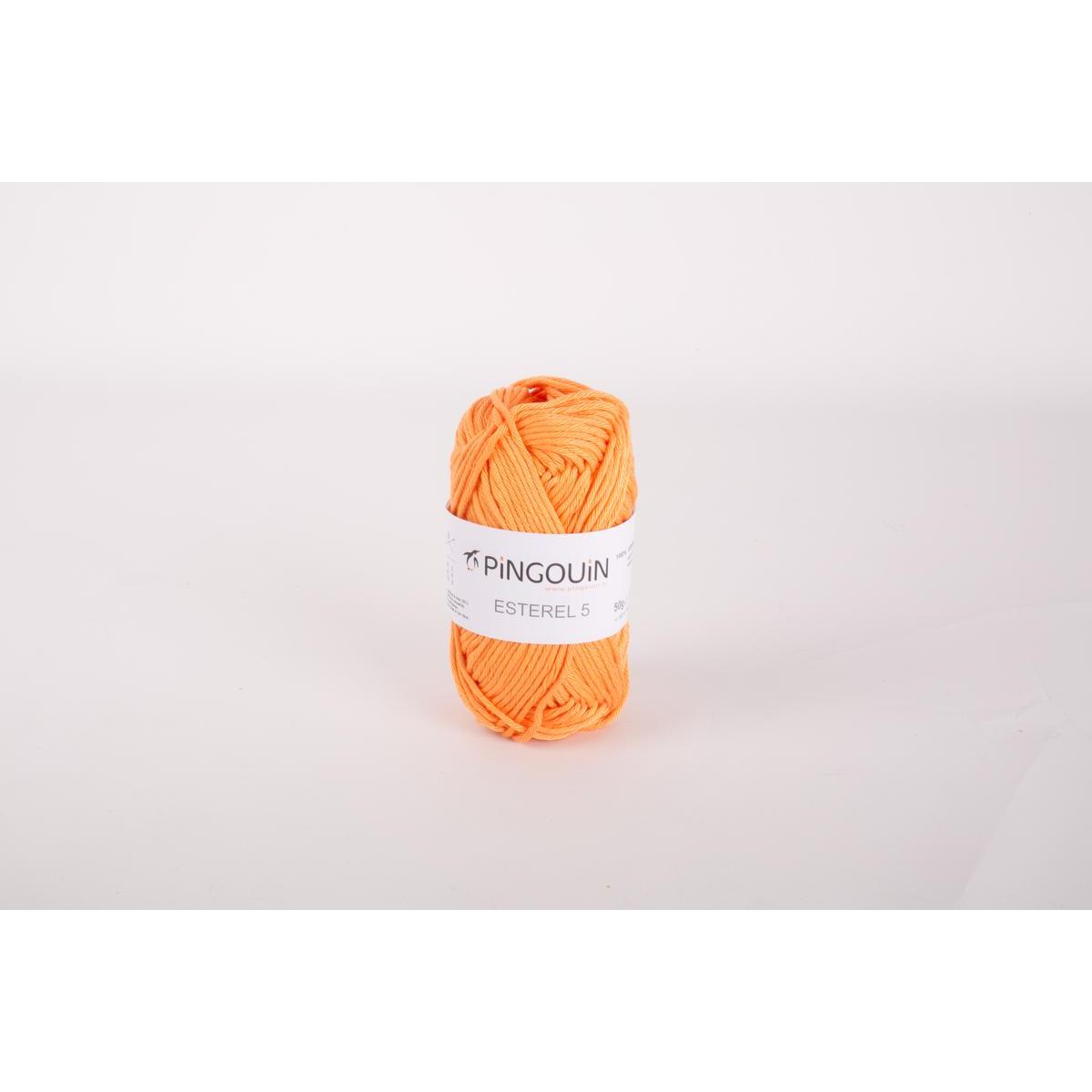 Pelote coton Esterel 5 - 61 m - Orange - PINGOUIN