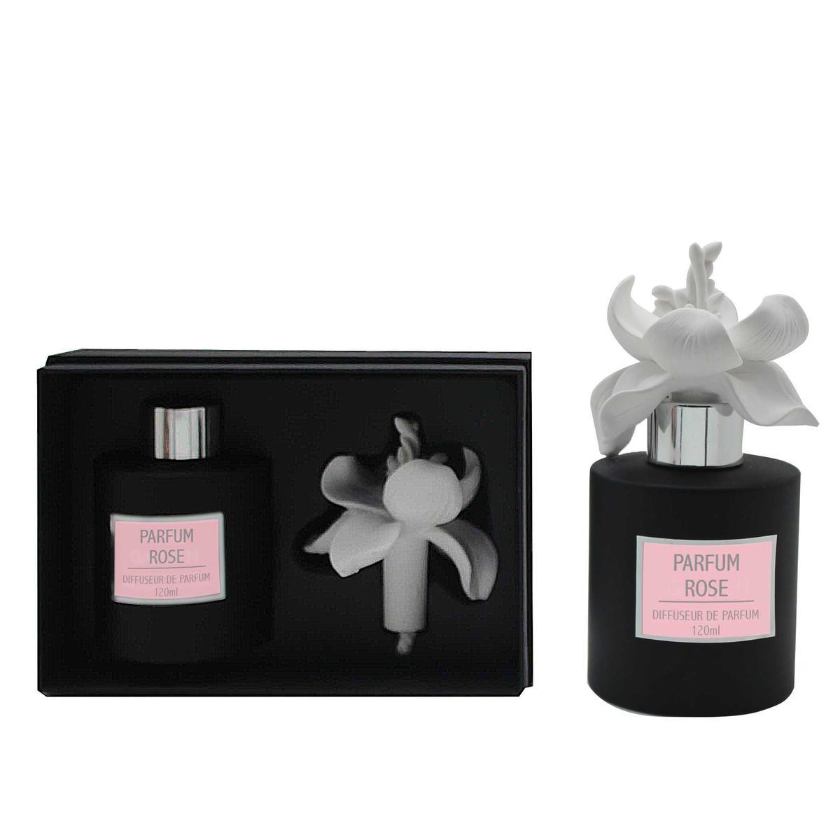 Diffuseur parfum - Verre et céramique - 18,3 x 7,1 x H 12,5 cm - Noir Diffuseur parfum - Verre et céramique - 18,3 x 7,1 x H 12,5 cm - Noir