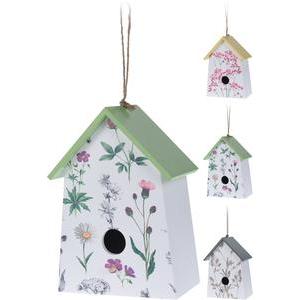 Nichoir en bois - 15 x 9 x H 22 cm - Différents modèles