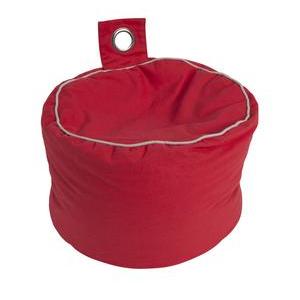 Pouf rond - ø 40 x H 30 cm - Rouge