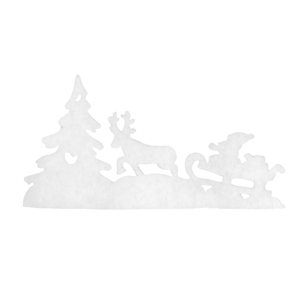 Bandeau Paysage Noel 55 X 30 Cm Differents Modeles Decoration De Noel A Poser La Foir Fouille