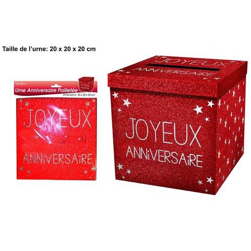 Urne Anniversaire Pailletee Rouge Anniversaire La Foir Fouille Urne Anniversaire Pailletee Rouge Anniversaire La Foir Fouille