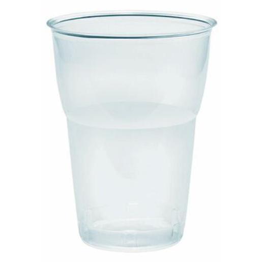 Lot De 25 Verres A Biere Plastique Cristal Blanc Gobelet
