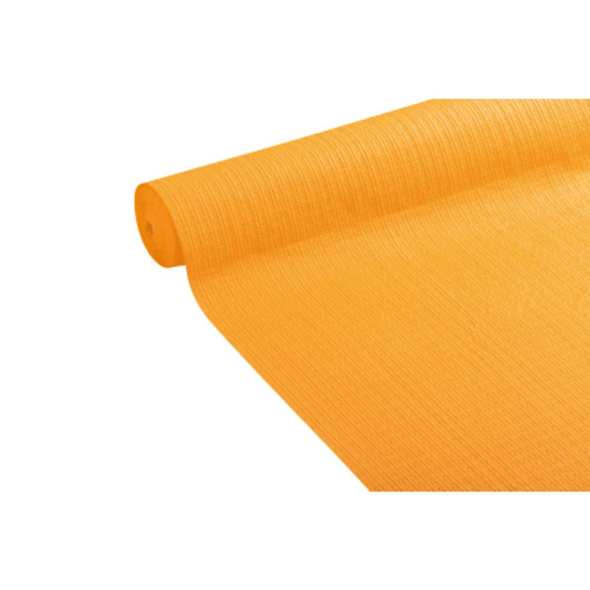 Nappe jetable orange rectangulaire en matière plastique