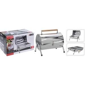 Barbecue grill cylindre en inox - 41 x 29 x H 37.5 cm
