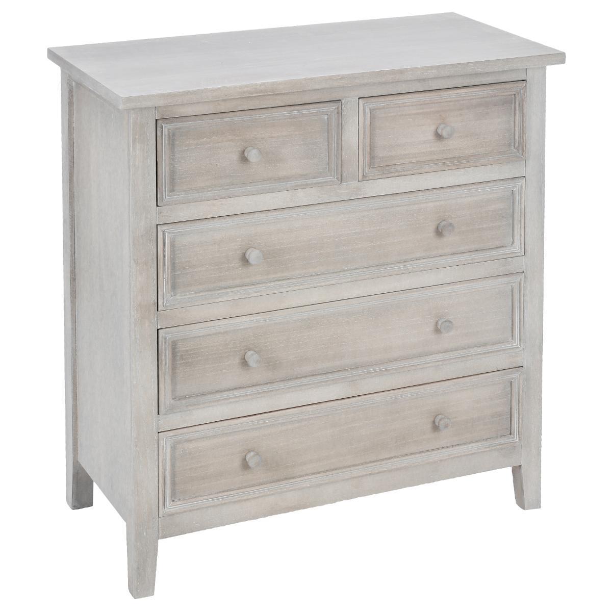 Commode en bois 5 tiroirs charme Commode en bois 5 tiroirs charme